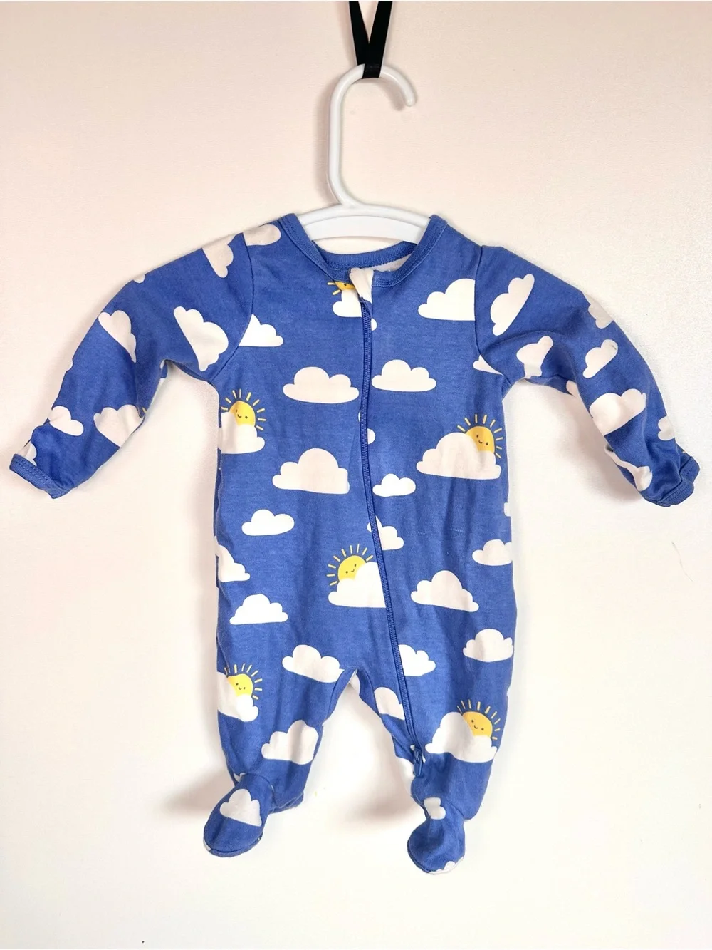 Carters Baby Boy Cloud, Construction, Cookie Footed One-Piece 3 Pack